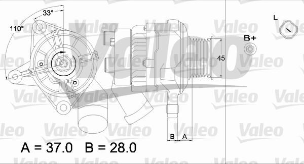 Valeo 437319 - Alternator autospares.lv