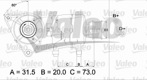 Valeo 437310 - Alternator autospares.lv