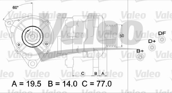 Valeo 437389 - Alternator autospares.lv