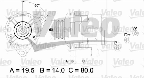 Valeo 437383 - Alternator autospares.lv