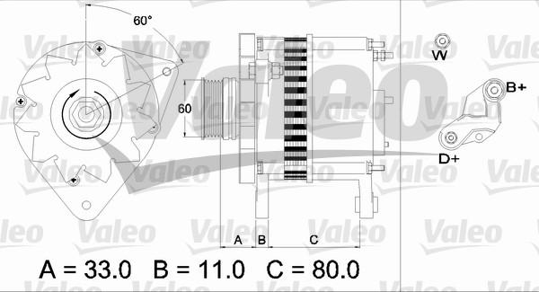 Valeo 437382 - Alternator autospares.lv