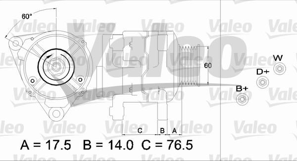 Valeo 437387 - Alternator autospares.lv