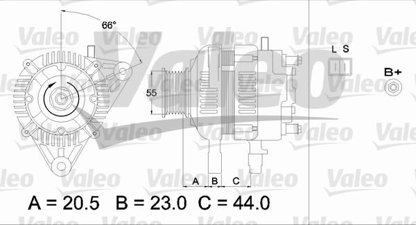 Valeo 437334 - Alternator autospares.lv