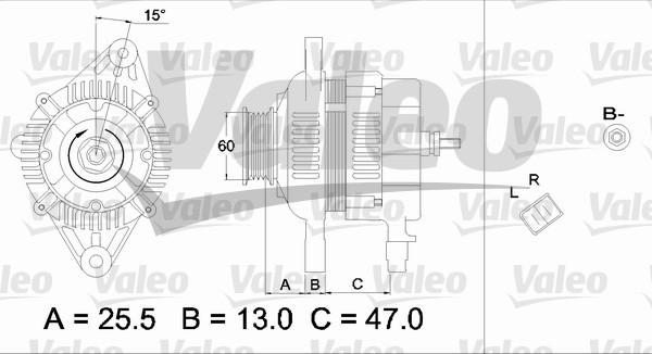 Valeo 437337 - Alternator autospares.lv