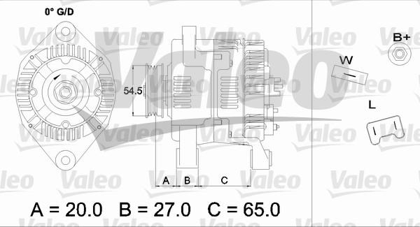 Valeo 437329 - Alternator autospares.lv