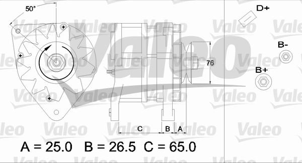 Valeo 437371 - Alternator autospares.lv