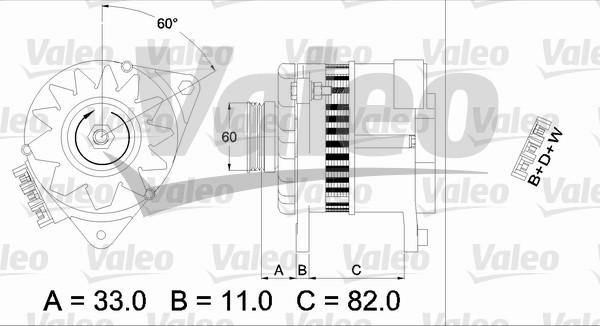 Valeo 437378 - Alternator autospares.lv