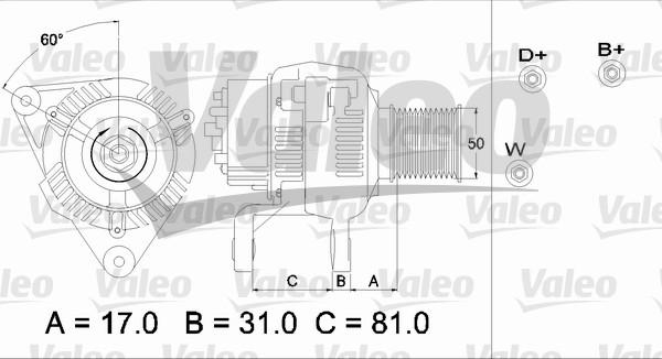 Valeo 437209 - Alternator autospares.lv