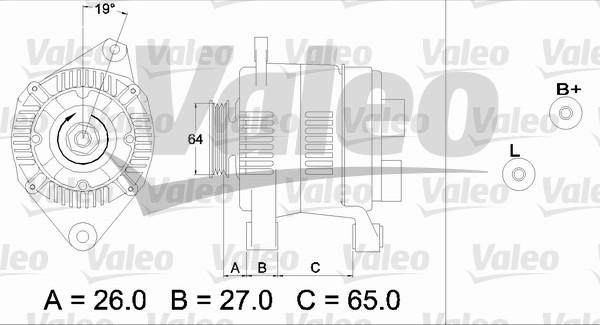 Valeo 437206 - Alternator autospares.lv