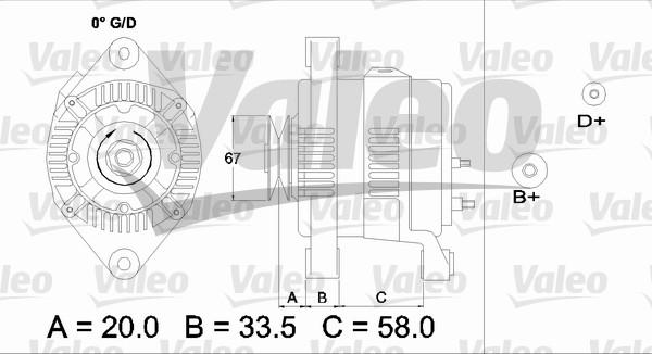 Valeo 437211 - Alternator autospares.lv