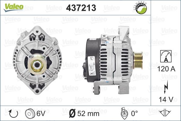 Valeo 437213 - Alternator autospares.lv