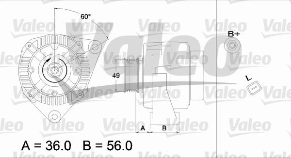 Valeo 437225 - Alternator autospares.lv