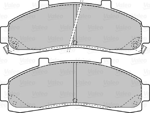 Valeo 598906 - Brake Pad Set, disc brake autospares.lv