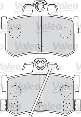 Valeo 598903 - Brake Pad Set, disc brake autospares.lv