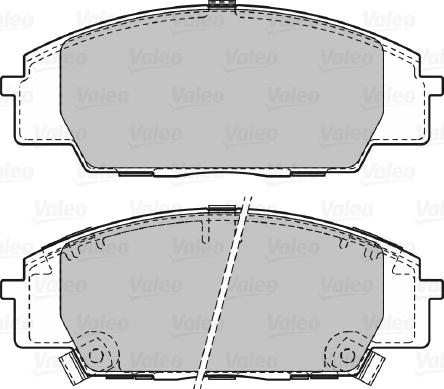 Valeo 598907 - Brake Pad Set, disc brake autospares.lv