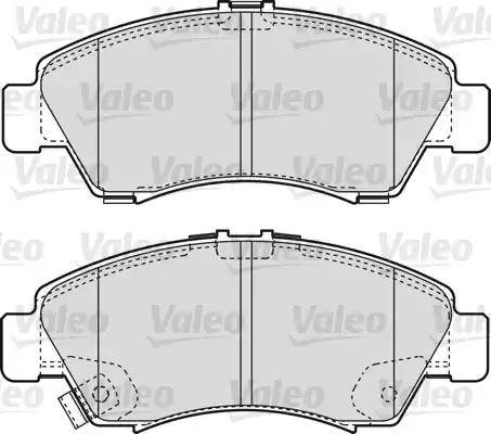 Valeo 598495 - Brake Pad Set, disc brake autospares.lv