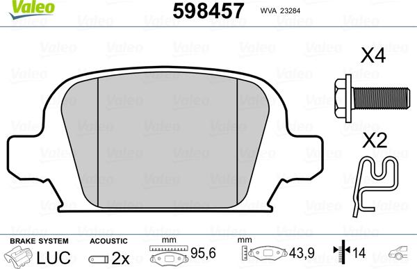 Motaquip VXL1114 - Brake Pad Set, disc brake autospares.lv