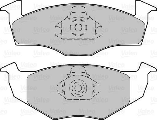 Valeo 598403 - Brake Pad Set, disc brake autospares.lv