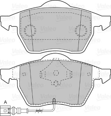HELLA T1587 - Brake Pad Set, disc brake autospares.lv