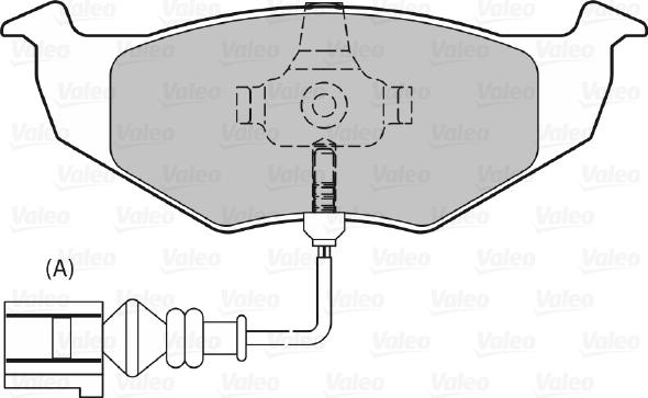 Valeo 598488 - Brake Pad Set, disc brake autospares.lv