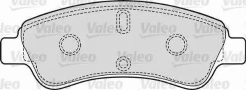 Valeo 598421 - Brake Pad Set, disc brake autospares.lv