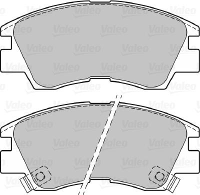 Valeo 598597 - Brake Pad Set, disc brake autospares.lv