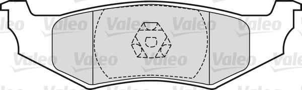 Valeo 598544 - Brake Pad Set, disc brake autospares.lv