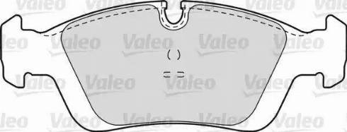 Valeo 598555 - Brake Pad Set, disc brake autospares.lv