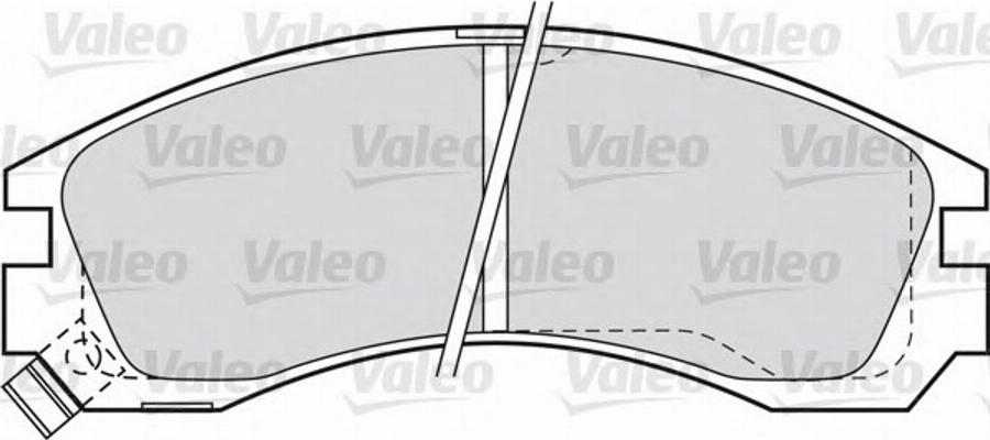 Valeo 598552 - Brake Pad Set, disc brake autospares.lv