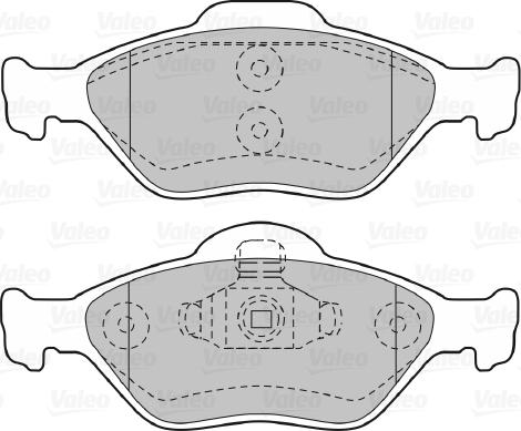 Valeo 598564 - Brake Pad Set, disc brake autospares.lv