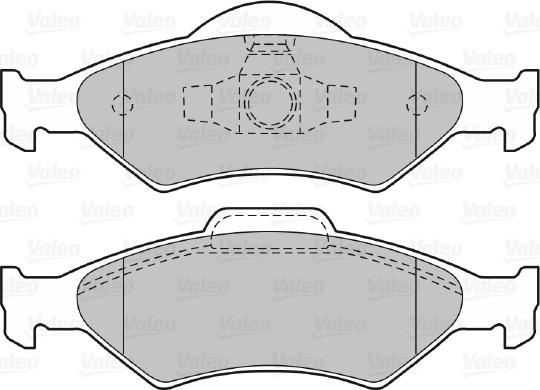 Valeo 598563 - Brake Pad Set, disc brake autospares.lv