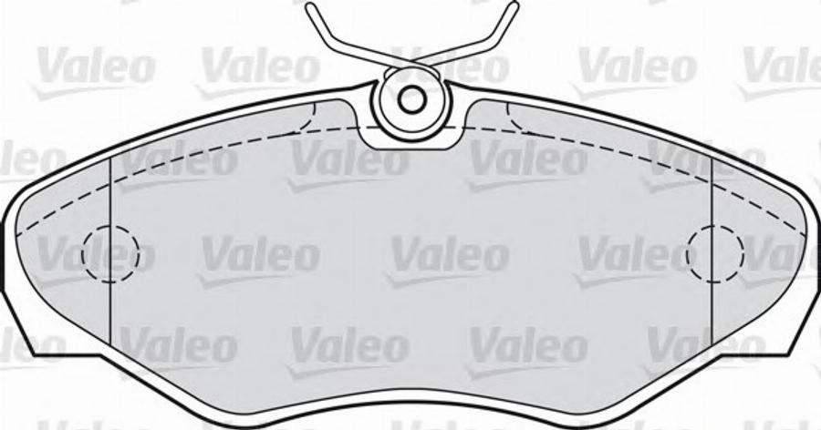 Valeo 598562 - Brake Pad Set, disc brake autospares.lv