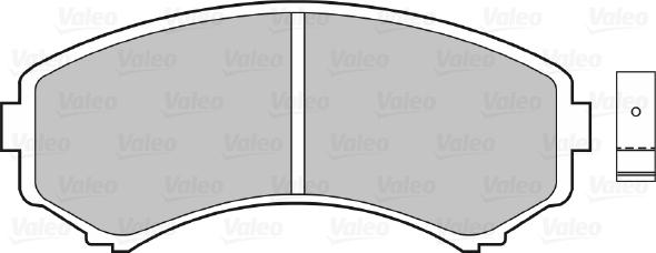 Valeo 598515 - Brake Pad Set, disc brake autospares.lv