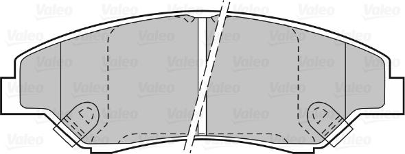 Valeo 598511 - Brake Pad Set, disc brake autospares.lv