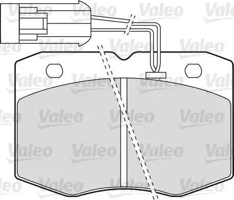 Valeo 598586 - Brake Pad Set, disc brake autospares.lv