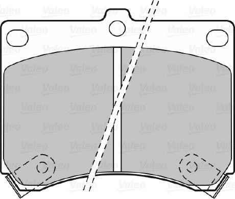 Valeo 598646 - Brake Pad Set, disc brake autospares.lv