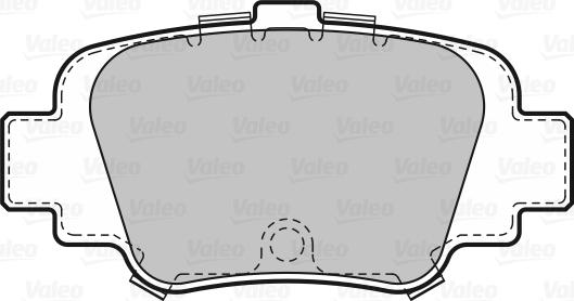 Valeo 598642 - Brake Pad Set, disc brake autospares.lv