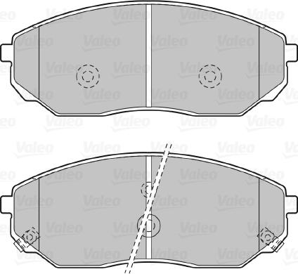 Valeo 598654 - Brake Pad Set, disc brake autospares.lv