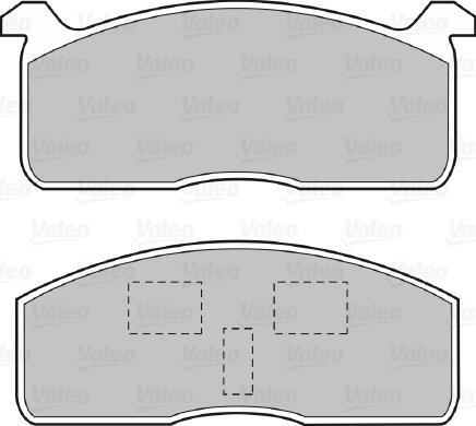 Valeo 598614 - Brake Pad Set, disc brake autospares.lv