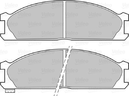 Valeo 670618 - Brake Pad Set, disc brake autospares.lv