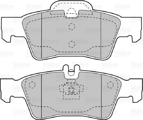 Valeo 598637 - Brake Pad Set, disc brake autospares.lv