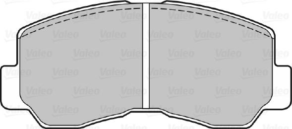 Valeo 598620 - Brake Pad Set, disc brake autospares.lv