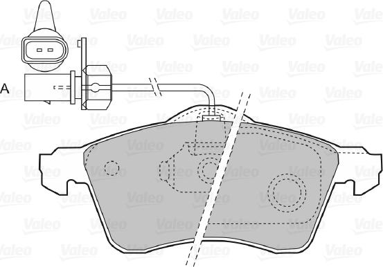 Valeo 598676 - Brake Pad Set, disc brake autospares.lv