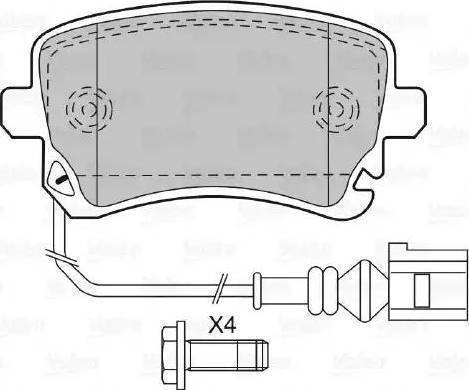 Remsa 89711 - Brake Pad Set, disc brake autospares.lv