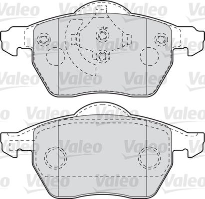 Valeo 598049 - Brake Pad Set, disc brake autospares.lv