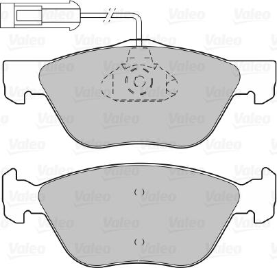 Valeo 598065 - Brake Pad Set, disc brake autospares.lv