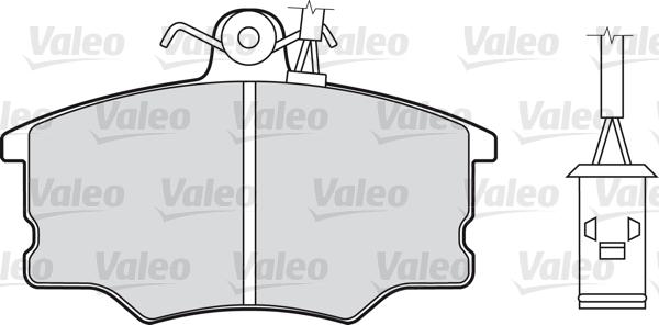 Valeo 598003 - Brake Pad Set, disc brake autospares.lv