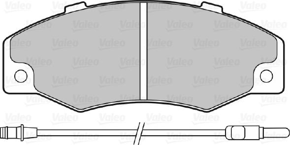 Valeo 598082 - Brake Pad Set, disc brake autospares.lv