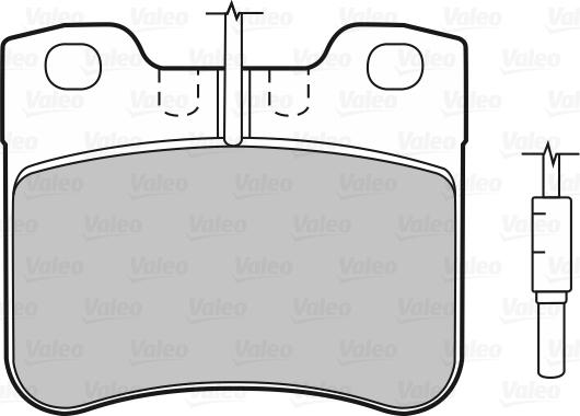 Valeo 598030 - Brake Pad Set, disc brake autospares.lv