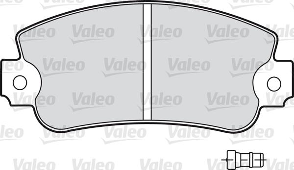 Valeo 598160 - Brake Pad Set, disc brake autospares.lv